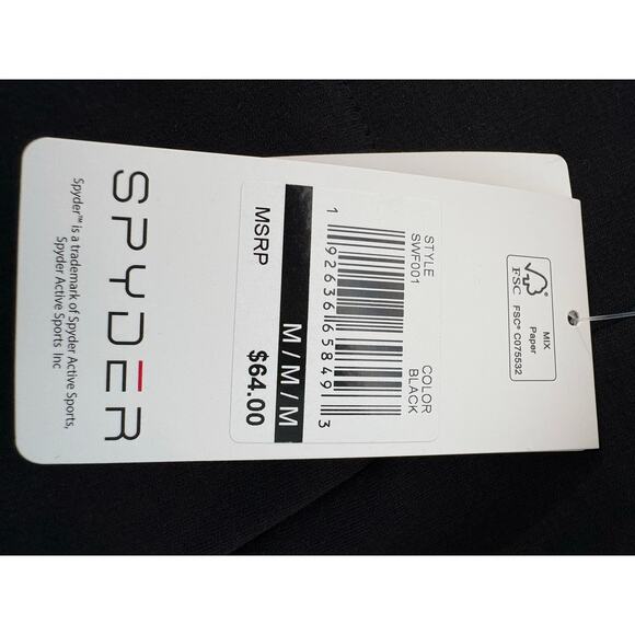 Spyder Women's Fur Lined Cowl Neck Pullover Sweatshirt Black Size Medium Mink - Picture 6 of 8